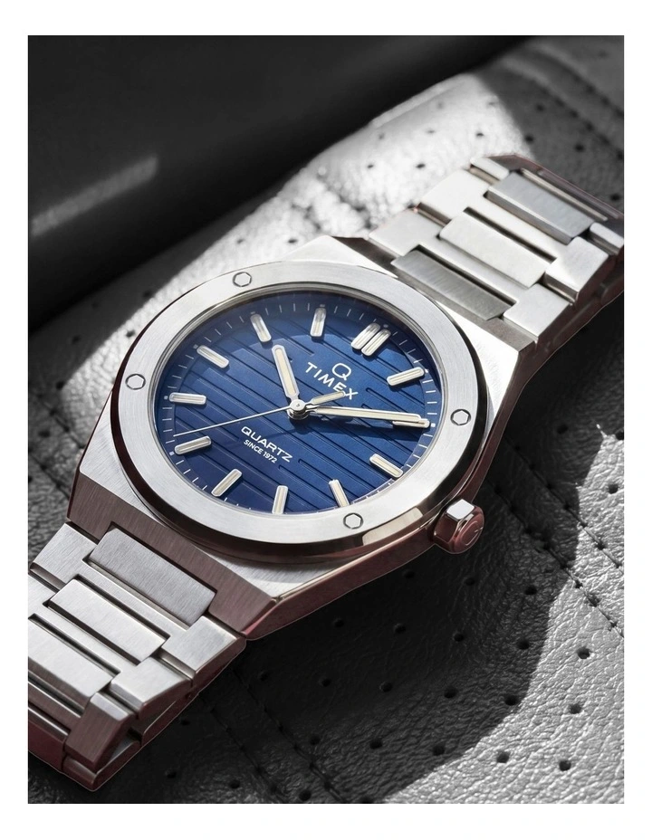Timex Q Timex Marbella Silver Tone Watch image 7