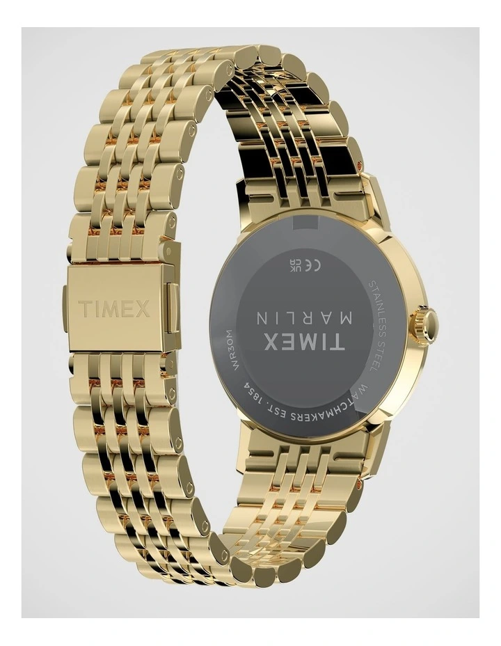 Timex Marlin 34mm Gold Tone Watch image 2