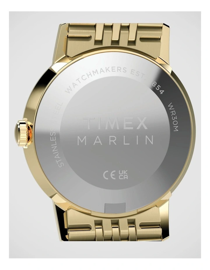 Timex Marlin 34mm Gold Tone Watch image 5
