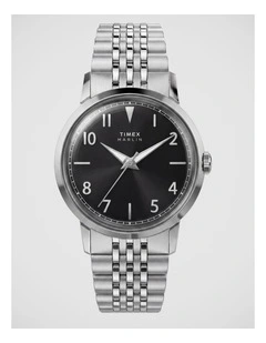 Timex Marlin 34mm Silver Tone Watch