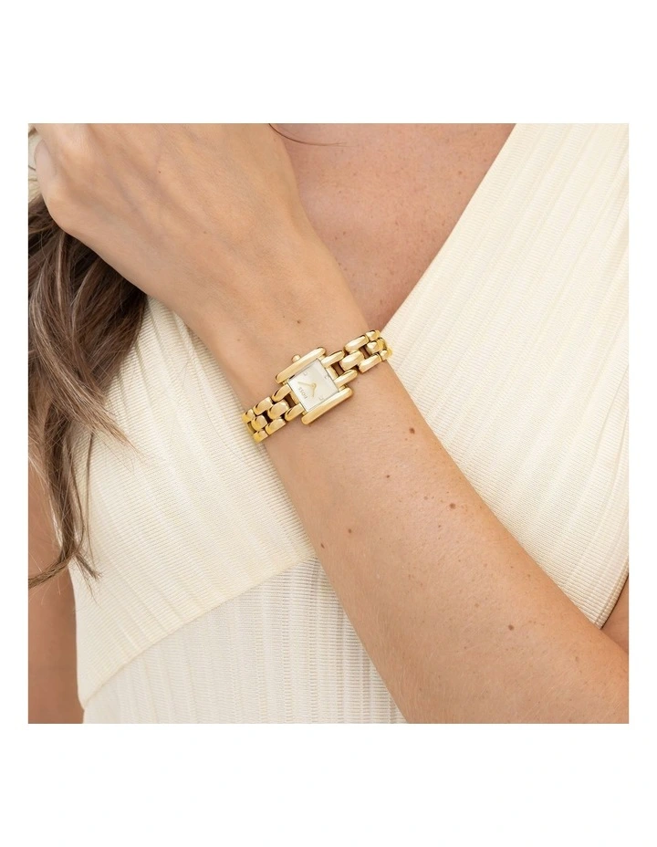 Violet Gold Steel Gold Dial Women's Watch image 4
