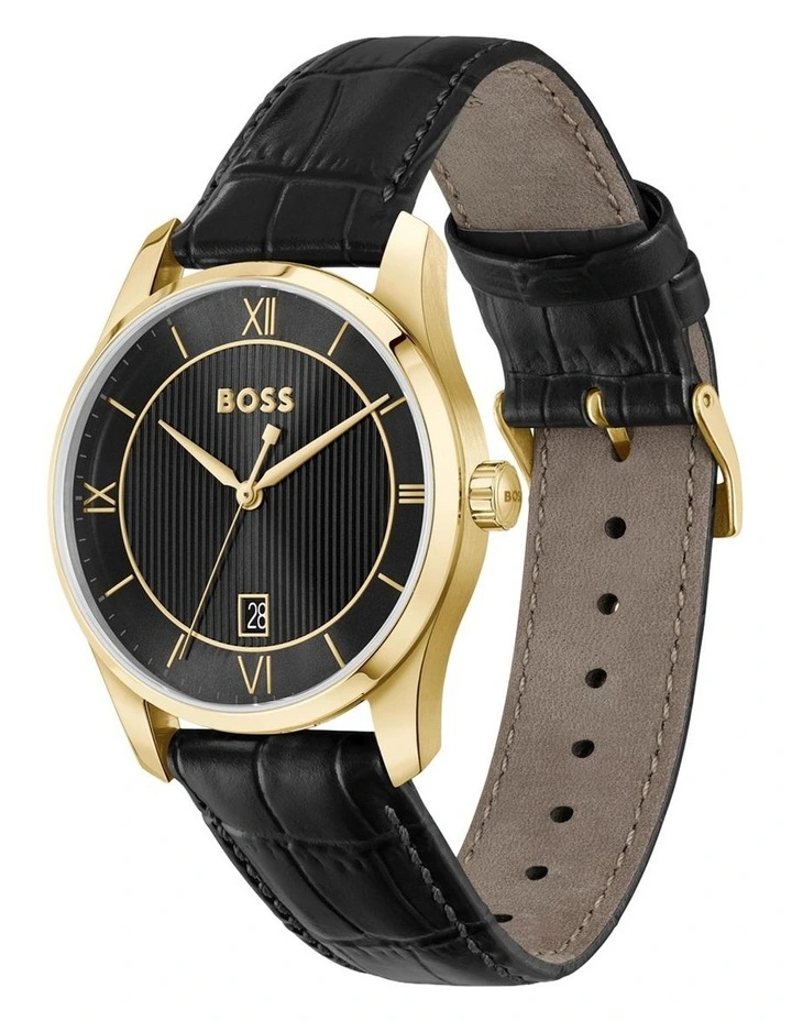 Principle Prestige Black Calfskin Black Dial Men's Watch image 2
