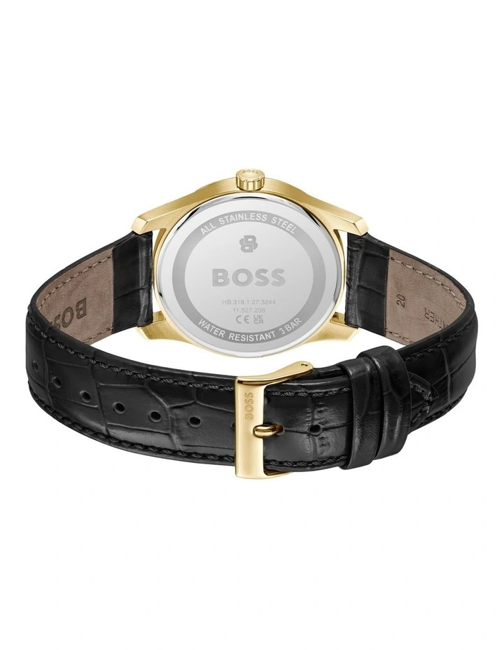 Principle Prestige Black Calfskin Black Dial Men's Watch image 3