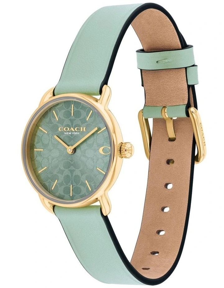 Coach Elliot Mint Calfskin Mint Dial Women's Watch image 2
