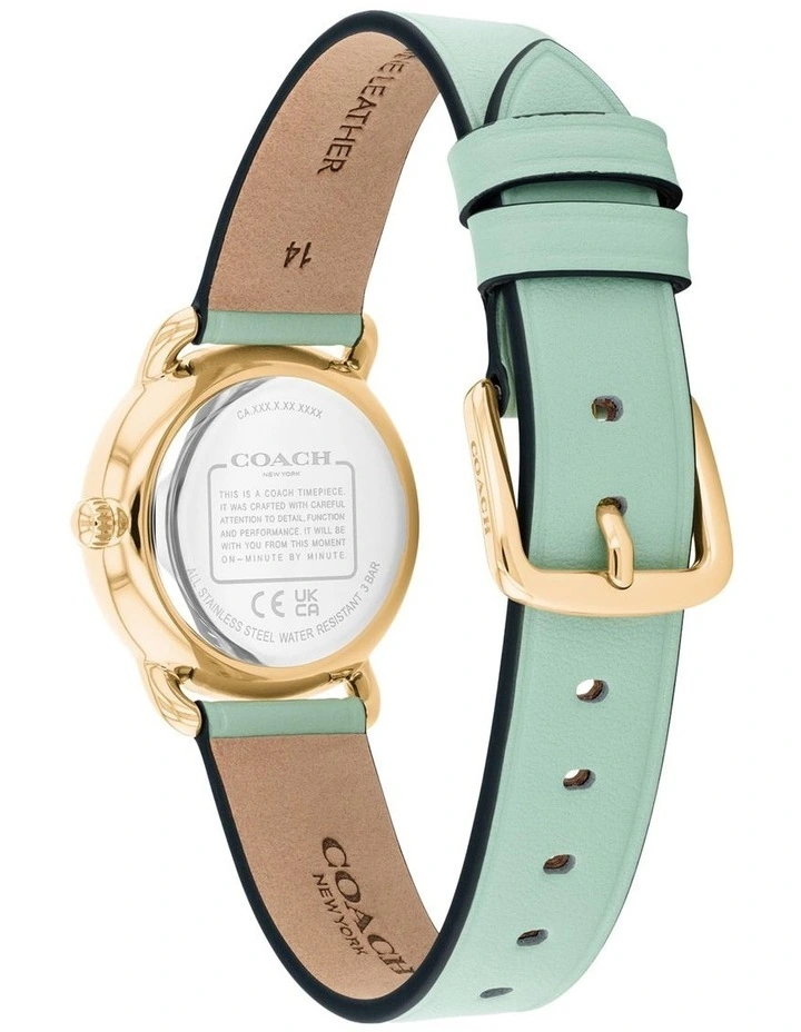 Coach Elliot Mint Calfskin Mint Dial Women's Watch image 3