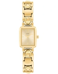 Coach Mara IP Thin Gold Steel Light Gold Dial Women's Watch