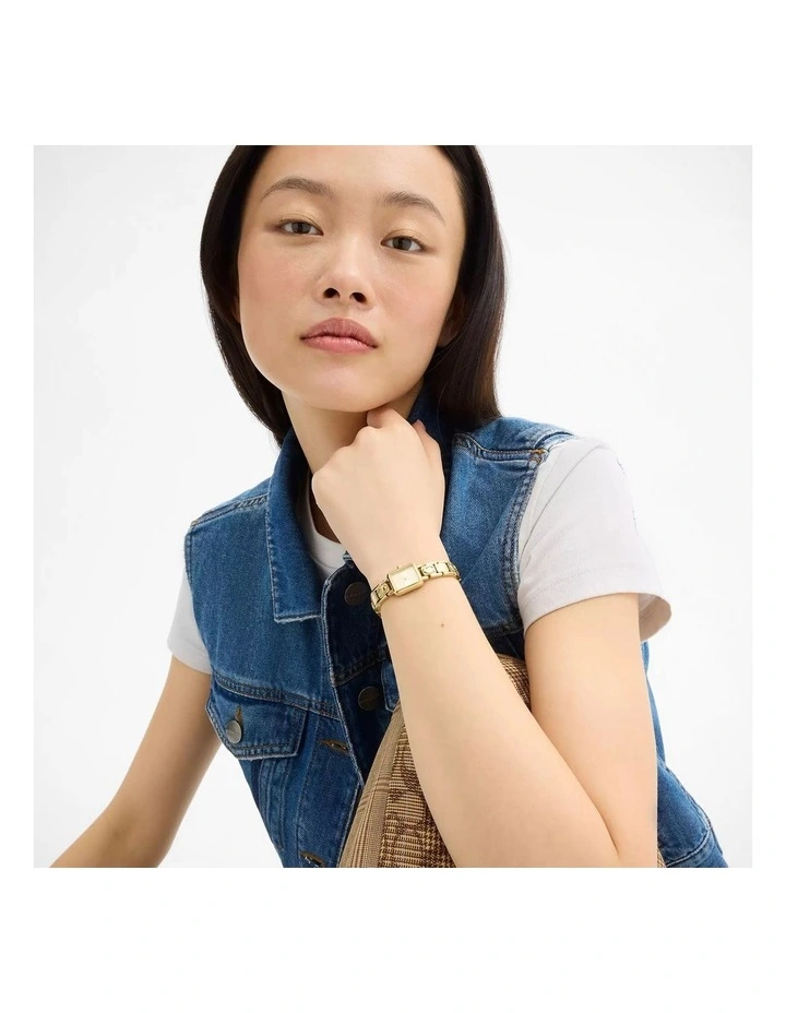 Coach Mara IP Thin Gold Steel Light Gold Dial Women's Watch image 5