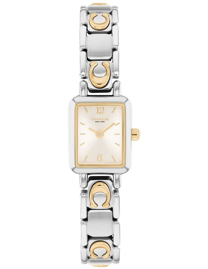 Mara Stainless Steel & IP Thin Gold Steel Chalk Dial Women's Watch image 1