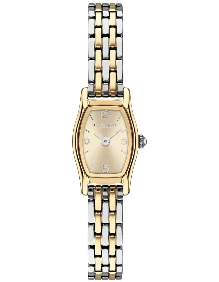 Greta Stainless Steel & IP Thin Gold Steel Light Champagne Dial Women's Watch image 1