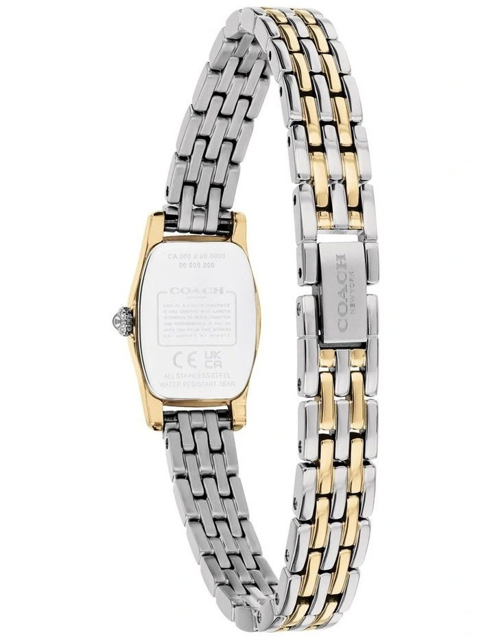 Greta Stainless Steel & IP Thin Gold Steel Light Champagne Dial Women's Watch image 3