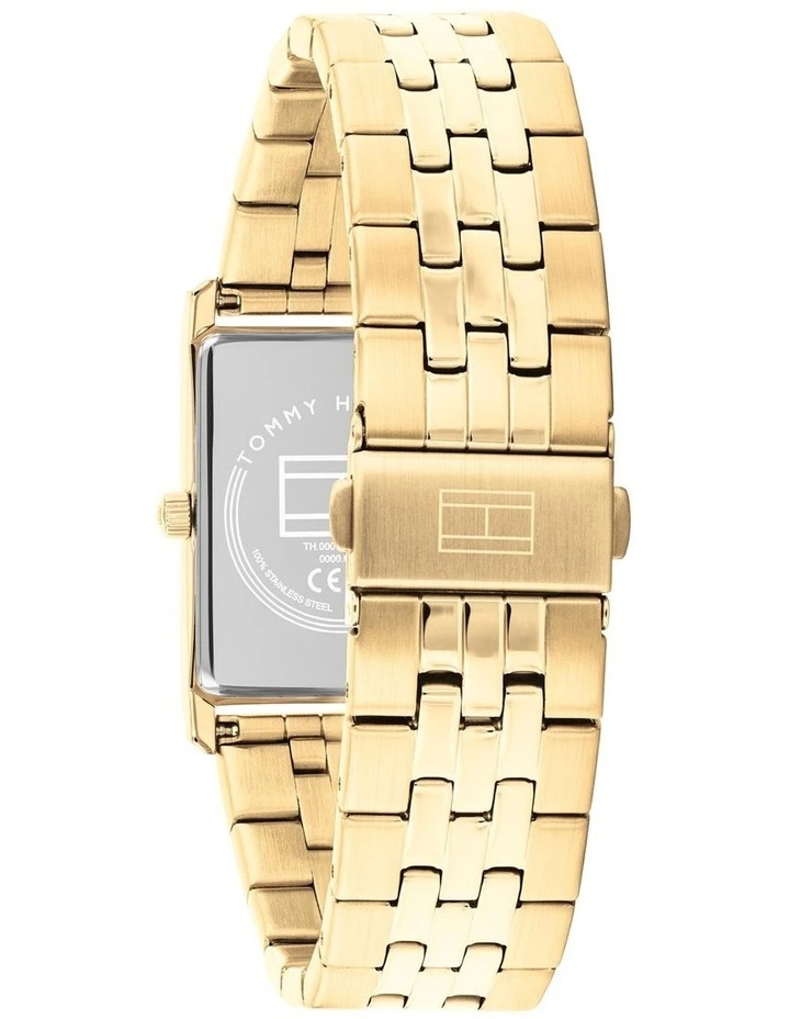 Gold Steel Green Dial Men's Watch image 3