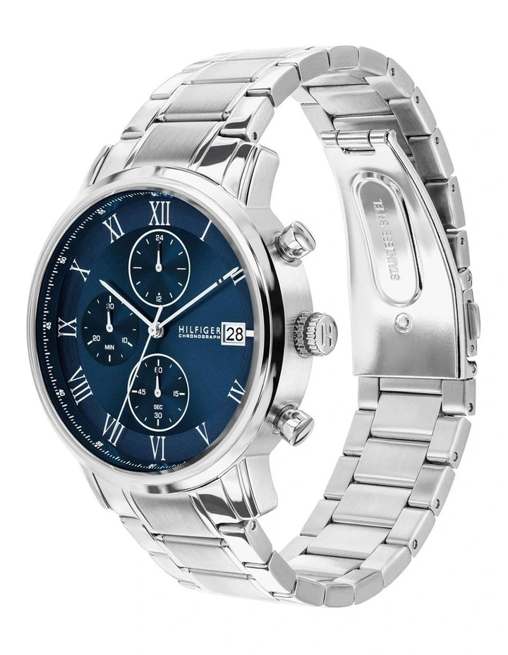 Kane Stainless Steel Navy Dial Men's Watch image 2