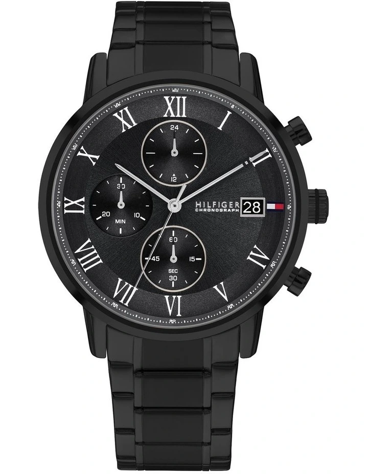 Kane IP Black Steel Black Dial Men's Watch image 1