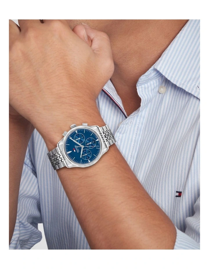 The Empire Stainless Steel Blue Dial Men's Watch image 4