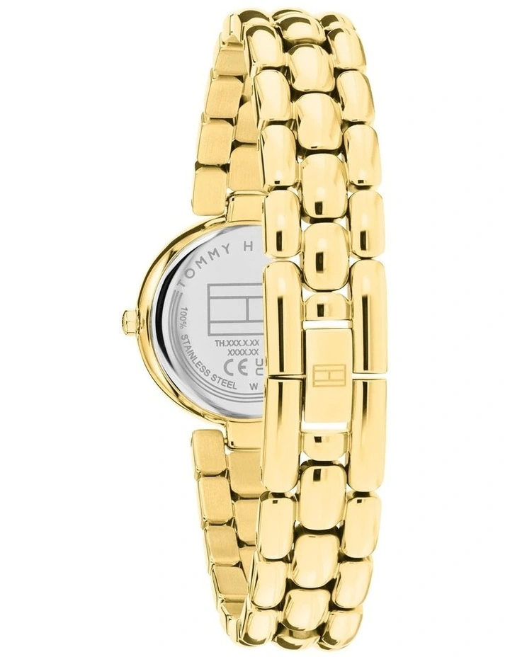 Annie IP Thin Gold Steel White Dial Women's Watch image 3
