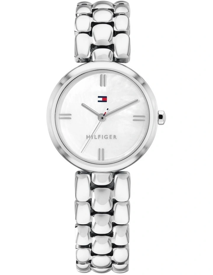 Annie Stainless Steel White Mother Of Pearl Dial Women's Watch image 1