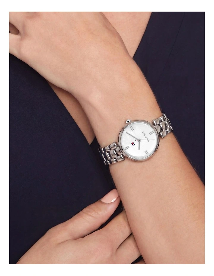 Annie Stainless Steel White Mother Of Pearl Dial Women's Watch image 4