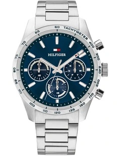 Hampton Stainless Steel Navy Dial Men's Watch