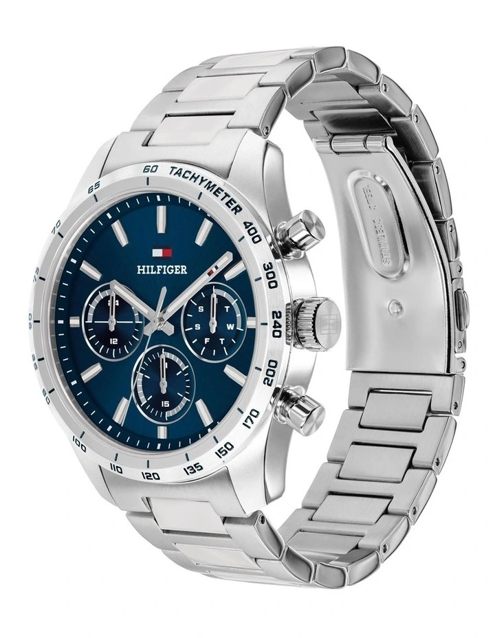 Hampton Stainless Steel Navy Dial Men's Watch image 2