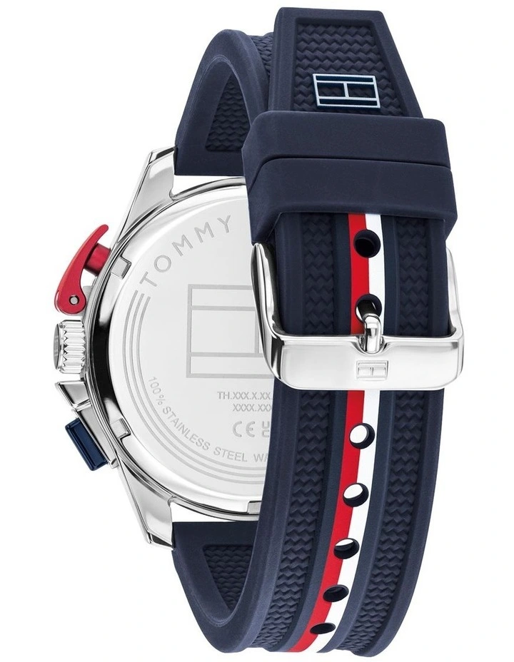 Bank Navy Silicone Navy Dial Men's Watch image 3