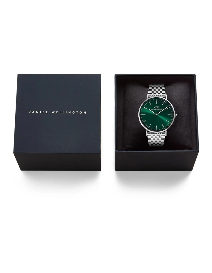 Daniel Wellington Classic 40mm Link Emerald Steel Watch DW00101022 image 5
