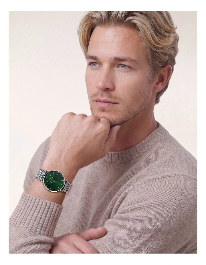 Daniel Wellington Classic 40mm Link Emerald Steel Watch DW00101022 image 6