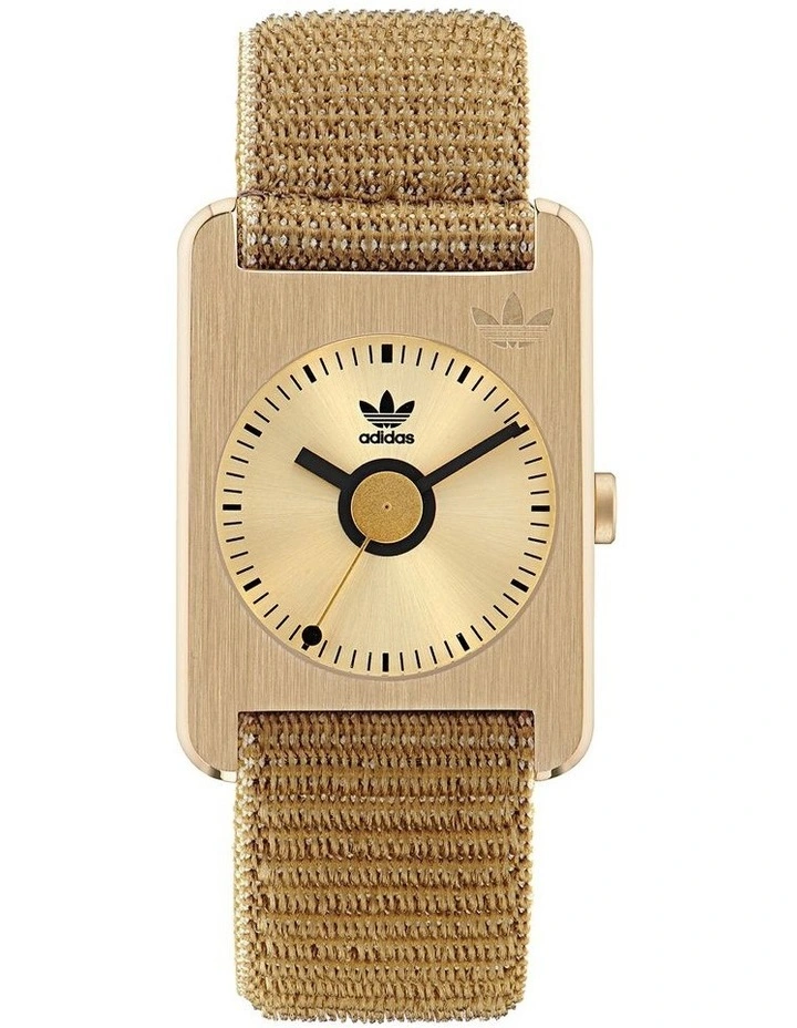 Retro Pop One Fabric Watch in Gold image 1