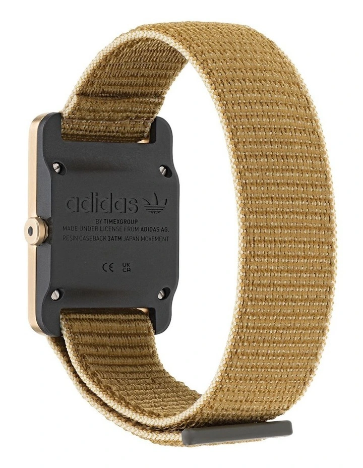 Retro Pop One Fabric Watch in Gold image 3