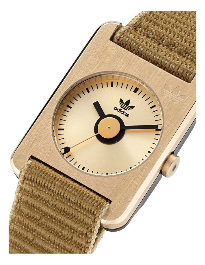 Retro Pop One Fabric Watch in Gold image 4