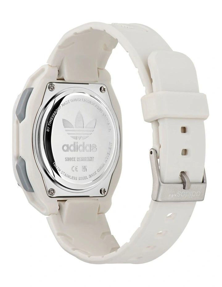 City Tech Two Resin Watch in White image 3