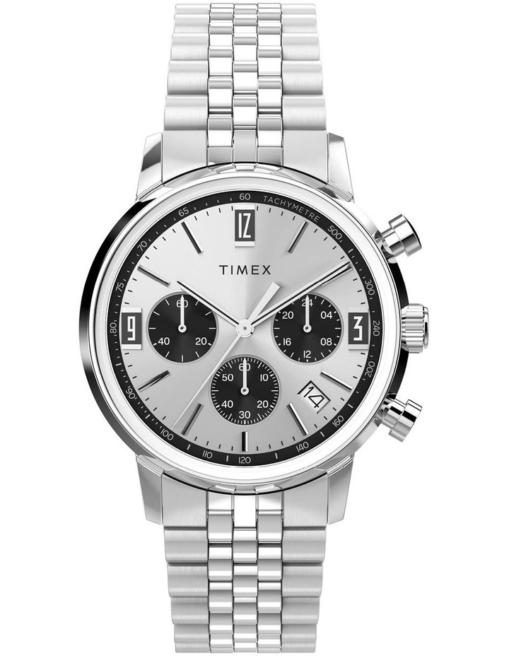Marlin Chrono Stainless Steel Watch in Silver image 1