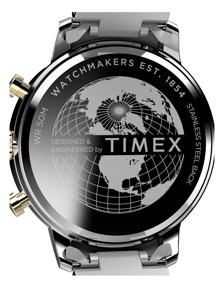 Chicago Chrono Stainless Steel Watch in Two-Tone image 5