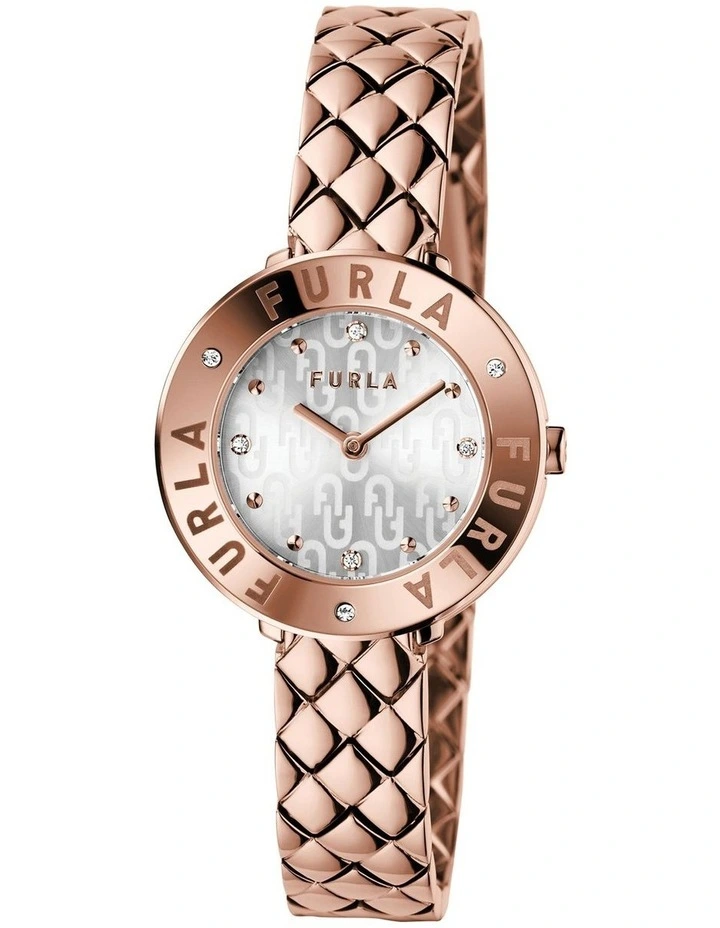 Furla Quartz Analog Stainless Steel Watch in Metallic | Lyst UK