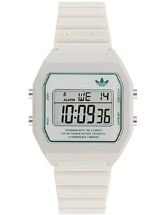 Digital Two Resin Watch in White