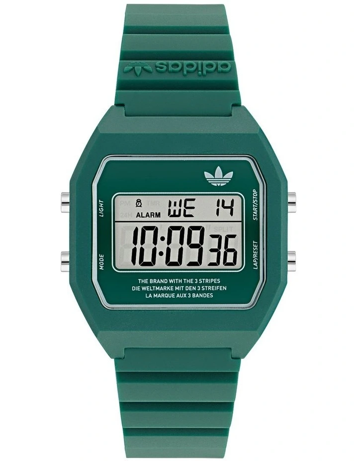 Digital Two Resin Watch in Green image 1