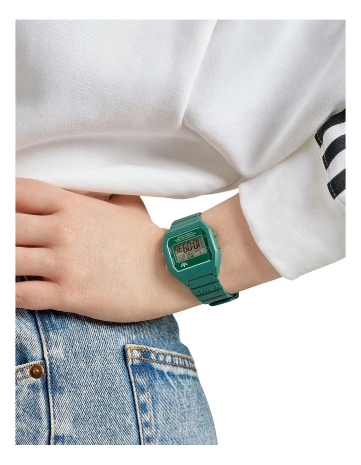 Digital Two Resin Watch in Green image 2