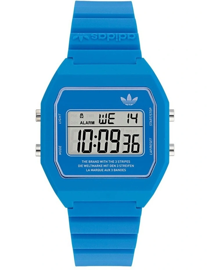 Digital Two Resin Watch in Blue image 1