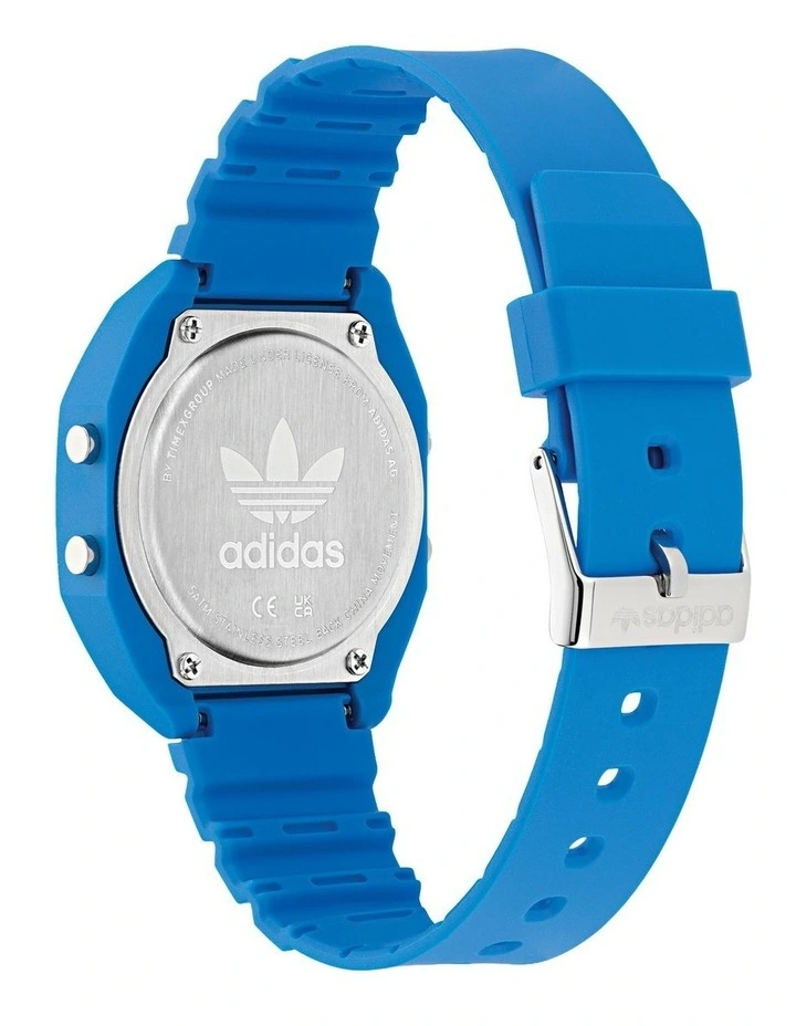 Digital Two Resin Watch in Blue image 3