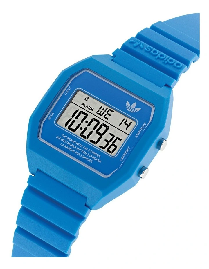 Digital Two Resin Watch in Blue image 6