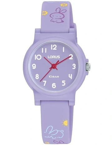 Plastic Case Watch in Light Purple