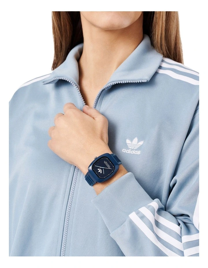 Retro Wave Two Resin Watch in Blue image 2