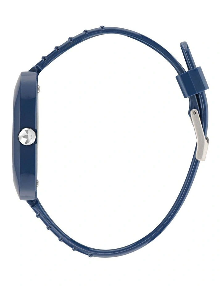 Retro Wave Two Resin Watch in Blue image 3