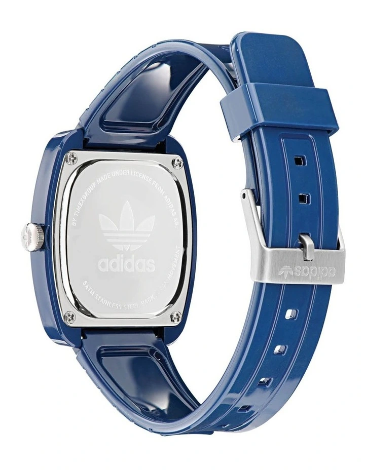 Retro Wave Two Resin Watch in Blue image 4