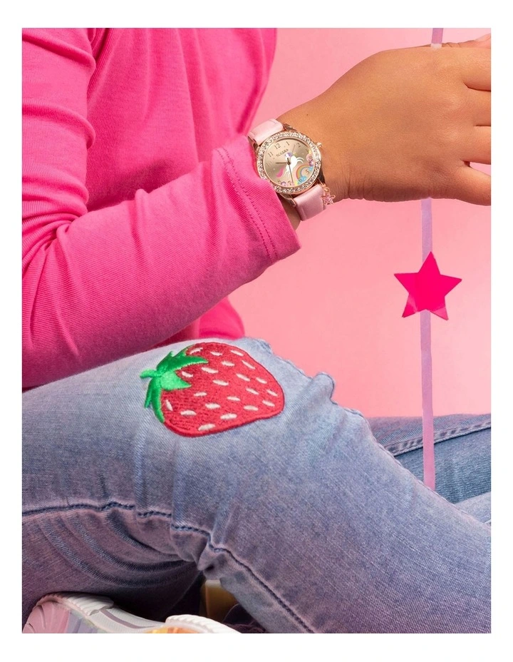 Alloy And Pu Watch in Pink image 2