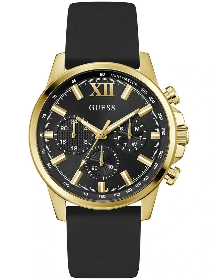 Multi-function Watch in Black/Gold Tone image 1