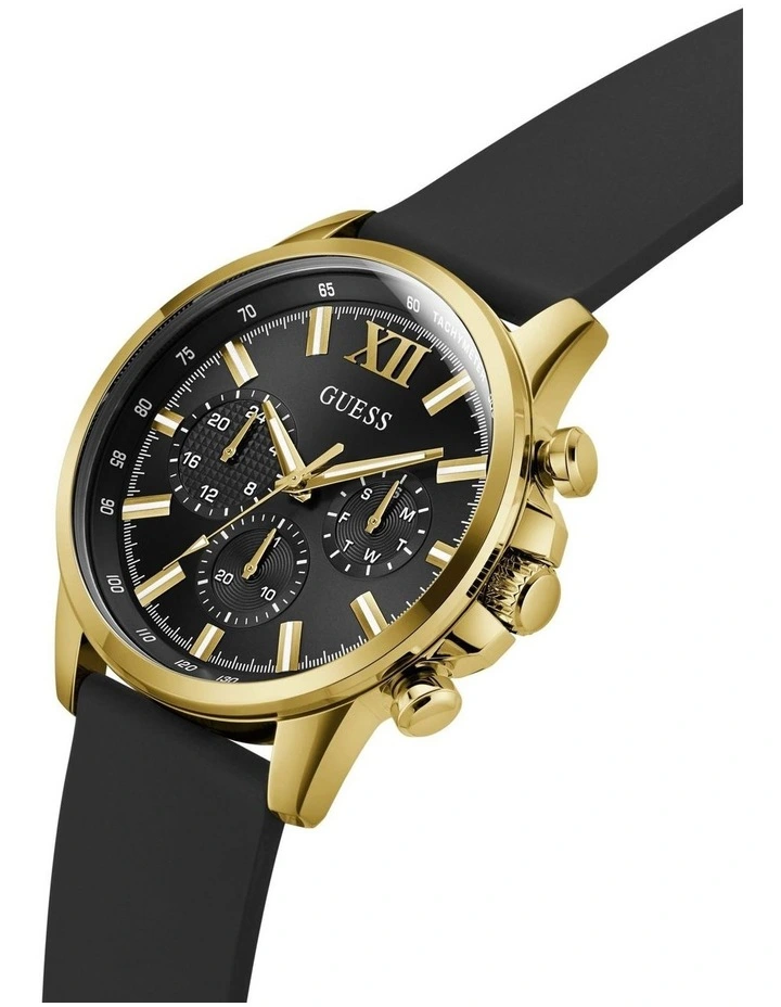 Multi-function Watch in Black/Gold Tone image 4