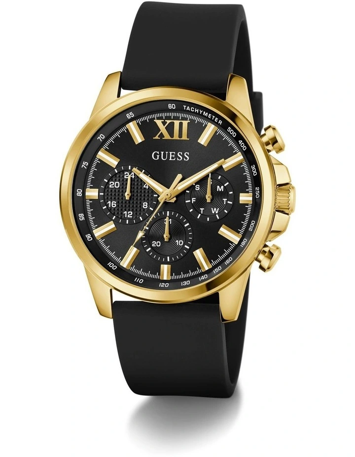 Multi-function Watch in Black/Gold Tone image 5