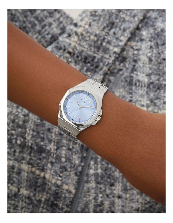 Analog Watch in Silver Tone image 2