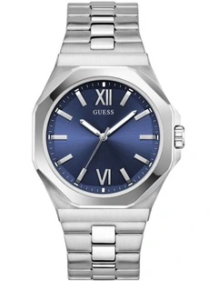 Analog Watch in Silver Tone