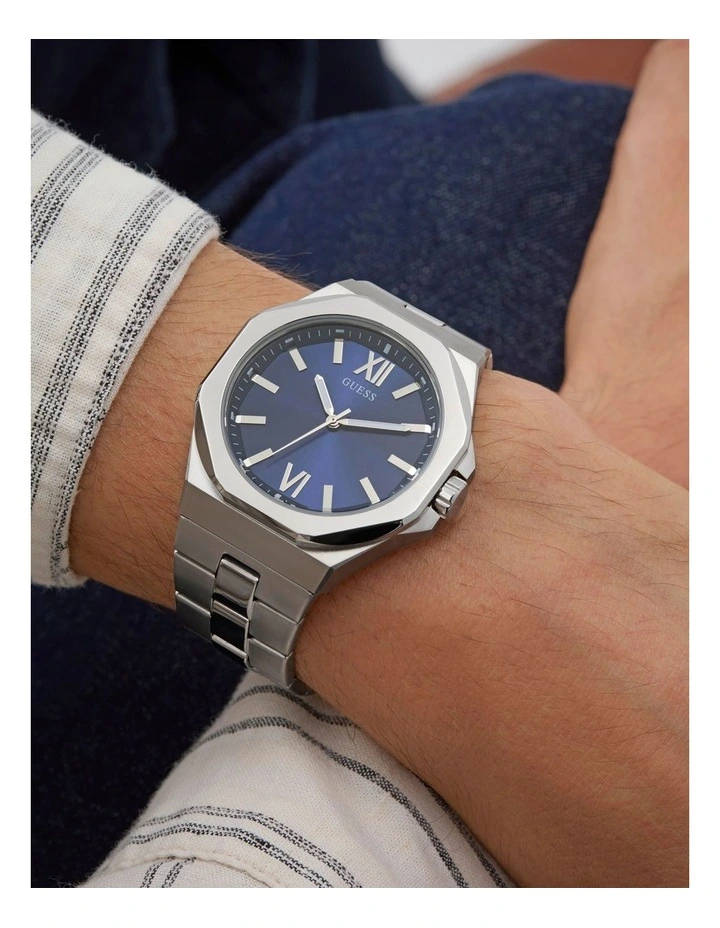 Analog Watch in Silver Tone image 2